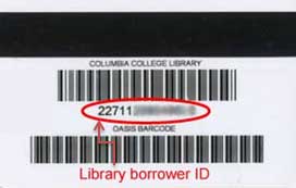 Library ID with barcode